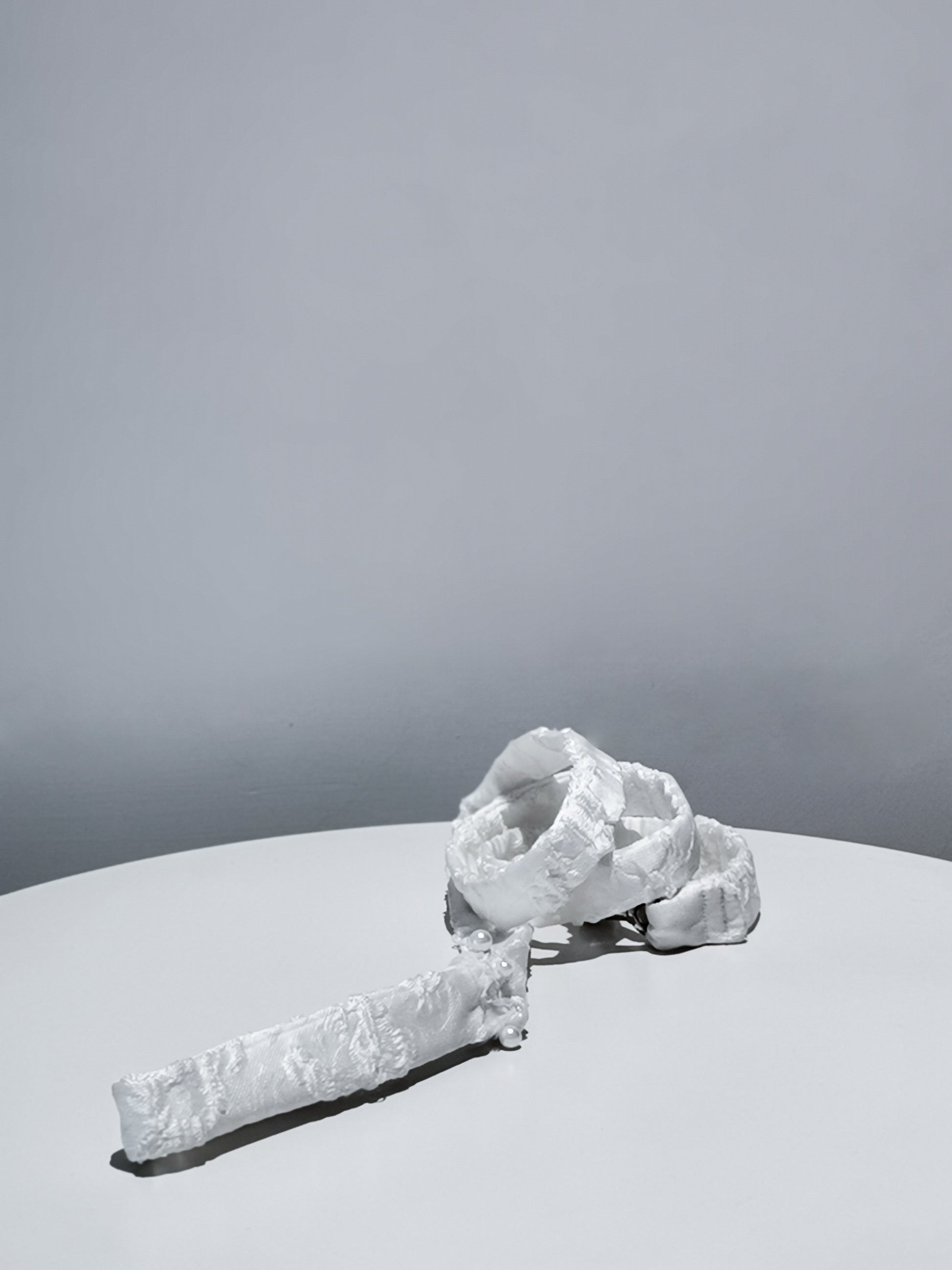 Guinzaglio per animali domestici, fatto mano con tessuto bianco