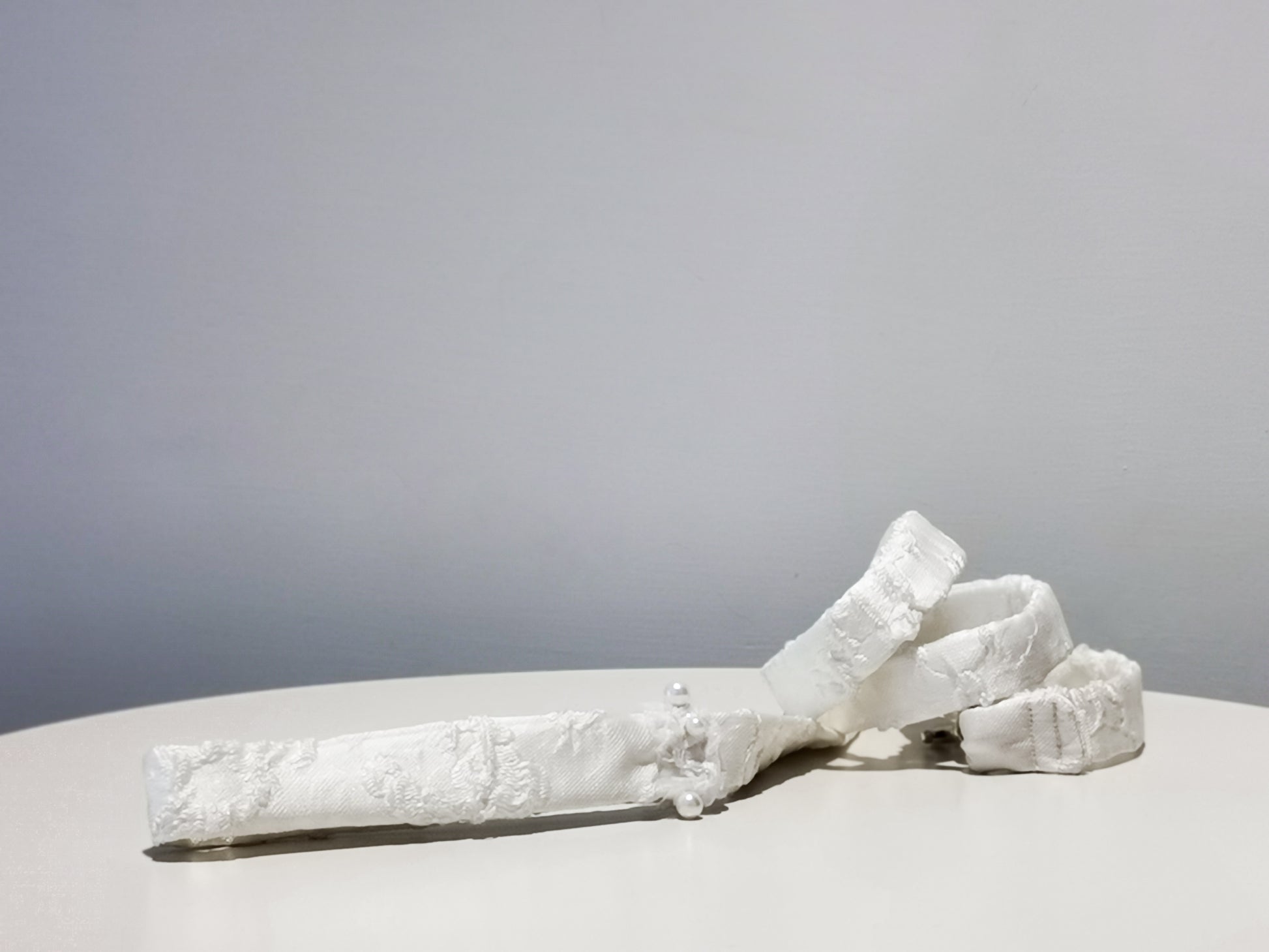 guinzaglio per cani elegante, fatto a mano con tessuto jacquard e perle.