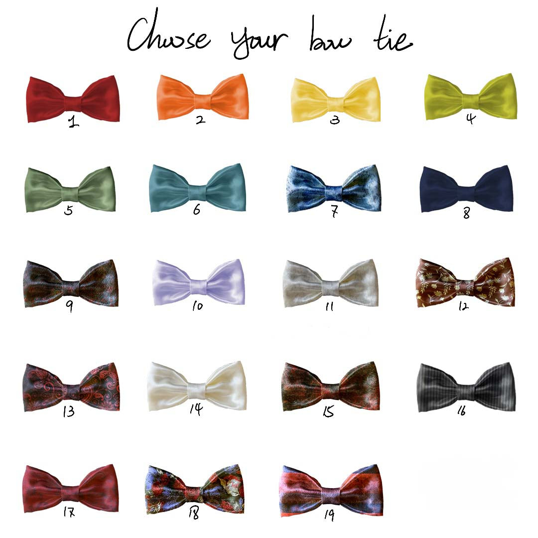 i nostri tessuti per realizzare papillon personalizzati