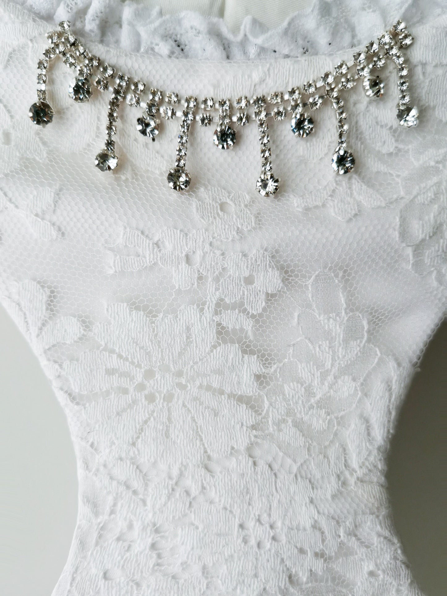 Lace harness with Swarovski